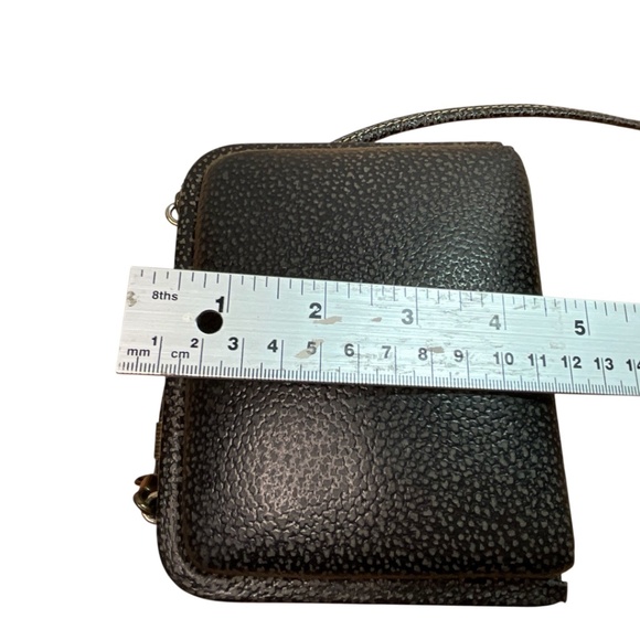 DESERT ROAD Genuine Leather Kiss Lock Mini Bag Crossbody Wallet Removable Strap - Picture 6 of 8